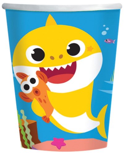 Baby Shark Music Pappbecher 8er-Pack 250 ml