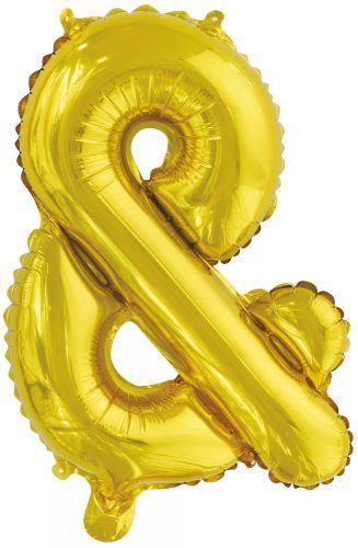 Buchstabe Gold, Silber & Buchstaben Folienballon, 46 cm