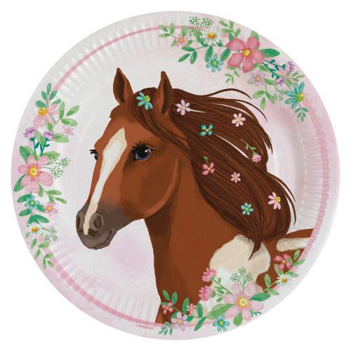 Pferd Beautiful Horses Papierteller 8 Stk 23 cm