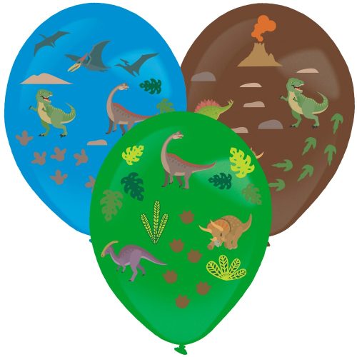 Dinosaurier Species Ballon-Set mit 3 Stück und Zubehör 14 Zoll (35,5 cm)