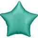 Satin Silk Jade Green Sternfolienballon 48 cm