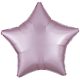 Satin Silk Pastel Pink Sternfolienballon 48 cm