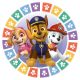 Paw Patrol Color Paws Papierteller 8 Stk 18 cm