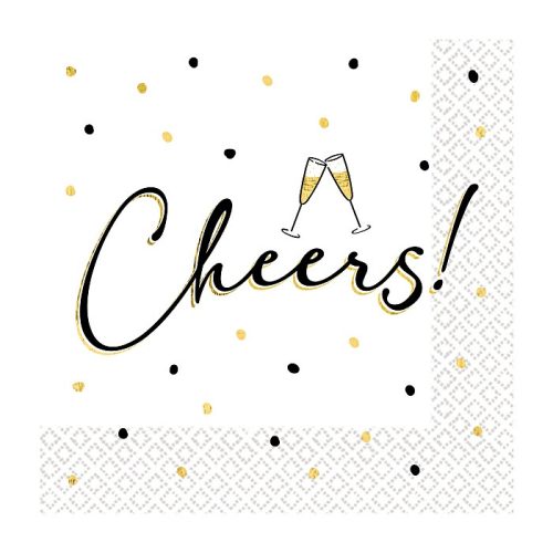 Feiern Cheers Servietten 16er Set, 33x33 cm