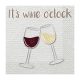 Lebensmittel It's wine o'clock Serviettenset 16 Stk., 33x33 cm