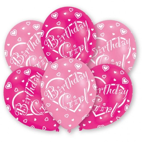 Geburtstag Girl Happy Birthday Ballon, 6 Stück 11 Zoll (27,5 cm)