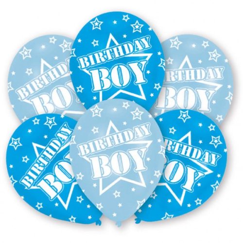 Geburtstag Boy Happy Birthday Ballon, 6er Pack, 11 Zoll (27,5 cm)