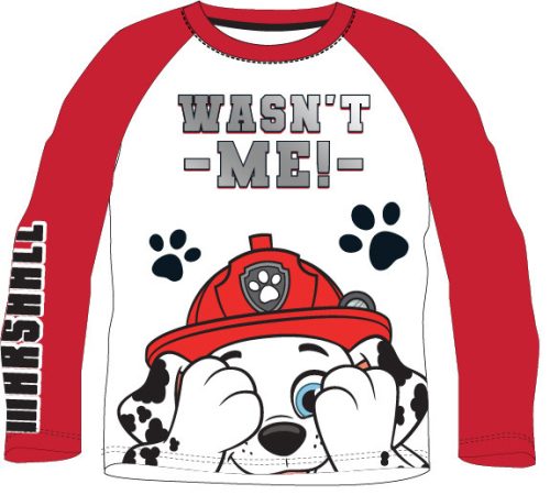 Paw Patrol Red Kinder Langarmshirt, Top 98-128 cm