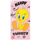 The Looney Tunes Tweety Badehandtuch, Strandtuch 70x140cm (Fast Dry)