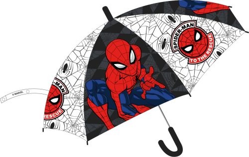 Spiderman Web Kinder halbautomatischer transparenter Regenschirm Ø74 cm