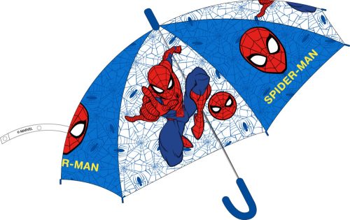 Spiderman Web Blue Kinder halbautomatisch transparent Regenschirm Ø74 cm