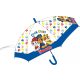 Paw Patrol Kinder halbautomatischer transparenter Regenschirm Ø74 cm