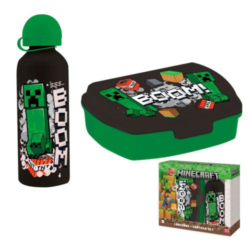 Minecraft Boom Sandwichbox + Aluminiumbüchsen-Set