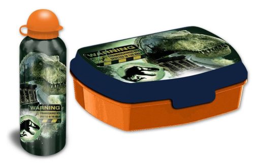 Jurassic World Sandwichbox + Aluminiumflaschen Set