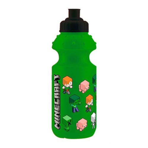 Minecraft Green Plastikflasche, Sportflasche 350 ml