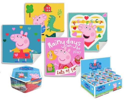 Peppa Wutz Pack Magisches Handtuch Gesichtshandtuch, Handtuch 30x30cm