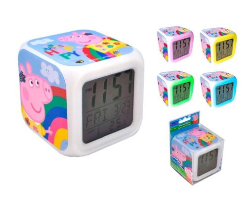 Peppa Wutz Regenbogen Digitaler Wecker