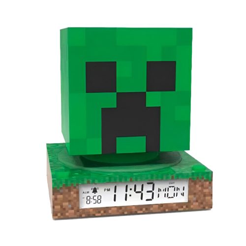 Minecraft Creeper 3D Nachtlicht und Wecker