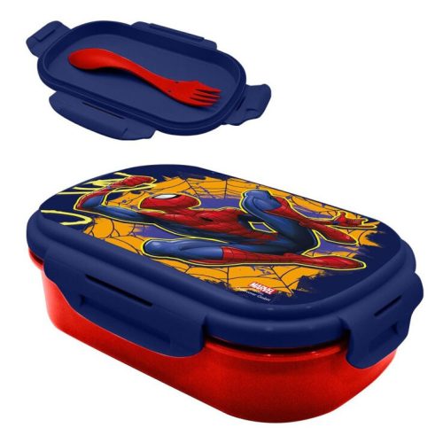 Spiderman Web-Slinger Sandwichbox + Besteck-Set