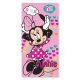 Disney Minnie  Hearts Badetuch, Strandtuch 70x137 cm (Schnelltrocknend)