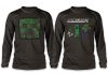 Minecraft Dark Kinder Langarmshirt, Oberteil 8-12 Jahre