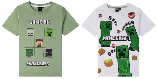 Minecraft Kinder Kurzarmshirt, Oberteil 6-12 Jahre