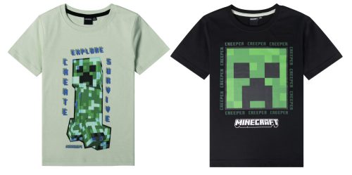 Minecraft Kinder kurzärmeliges T-Shirt, Oberteil 6-12 Jahre