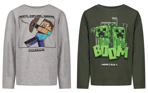 Minecraft Kinder Langarmshirt, Oberteil 6-12 Jahre