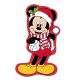 Disney Mickey  Weihnachtliche 3D geformte Dekokissen 35 cm Samt