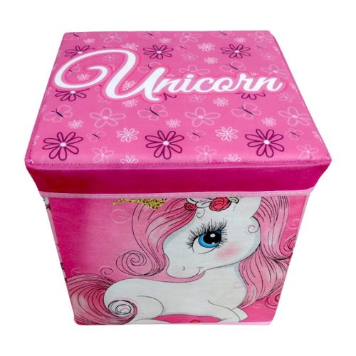 Einhorn Princess Spielzeugaufbewahrung 30×30×30 cm