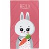 Hase Hello Handtuch, Gesichtstuch 30x50 cm