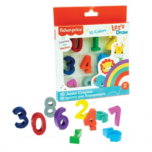 Fisher-Price Let's Draw Nummerierter Wachsmalstift 10 Stk