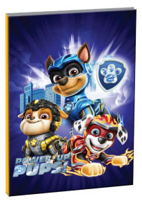 Paw Patrol Power Up B/5 linierter Notizbuch 40 Blätter