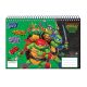 Teenage Mutant Ninja Turtles Power A/4 Spiral-Skizzenbuch, 30 Blatt