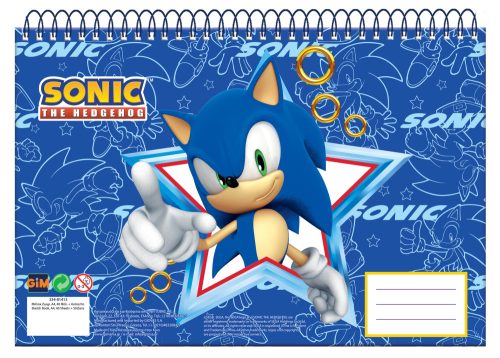 Sonic the Hedgehog Rush Sonic der Igel A/4 Spiral-Skizzenbuch, 30 Blatt