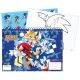 Sonic the Hedgehog Rush Sonic the Hedgehog A/4 Spiral Skizzenbuch mit 40 Blatt und Aufklebern