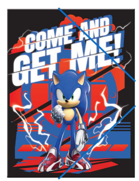 Sonic the Hedgehog Get Me Sonic der Igel A/4 Gummimappe