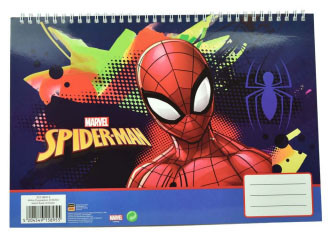 Spiderman Splotch A/4 Spiral Skizzenbuch, 30 Blatt