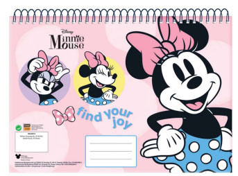 Disney Minnie  Joy A/4 Spiral-Skizzenbuch 30 Blätter