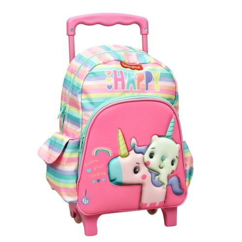 Fisher-Price Animals Unicorn rollender Kindergarten-Rucksack, 30 cm Tasche