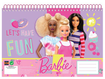 Barbie Happy Thoughts A/4 Spiral Skizzenbuch, 30 Blatt