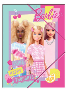 Barbie Happy Thoughts A/4 Gummibandmappe