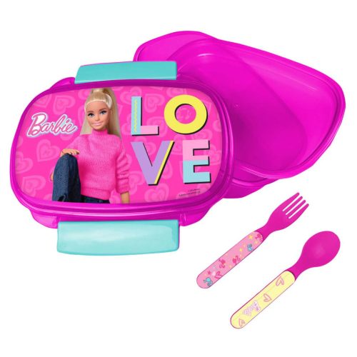 Barbie Love Sandwichbox + Besteckset