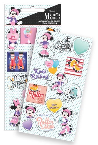 Disney Minnie  Smiles Puffy Schaumstoff Aufkleber Set