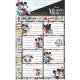 Disney Minnie  Draft Heftetikett mit Aufklebern, 16-er Pack