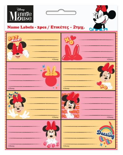 Disney Minnie  Wink Heftetikett 16 Stück