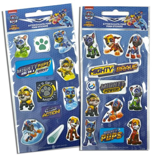 Paw Patrol Knights puffy sponge Aufkleber Set