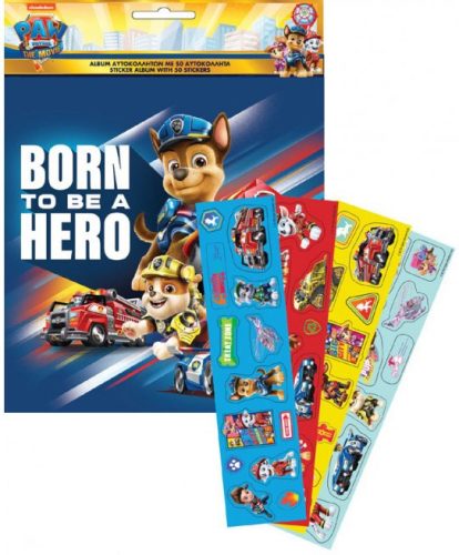 Paw Patrol Movie Stickeralbum mit 50 Stickern