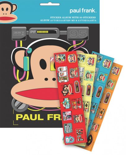 Paul Frank Monkey Stickeralbum mit 50 Stickern