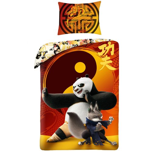 Kung Fu Panda Warrior Bettwäsche-Set 140×200cm, 70×90 cm